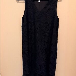 BCBGeneration Black Lace Midi Dress